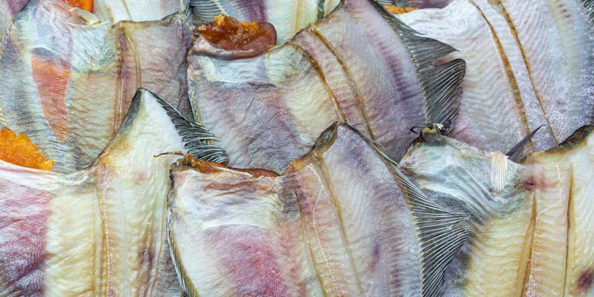 Вяленая камбала с икрой